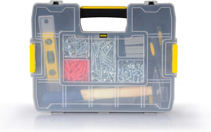Stanley Rollende Werkstatt aus Metall-Kunststoff 1-79-206 – Werkzeugwagen leer mit 3 modularen Einhe