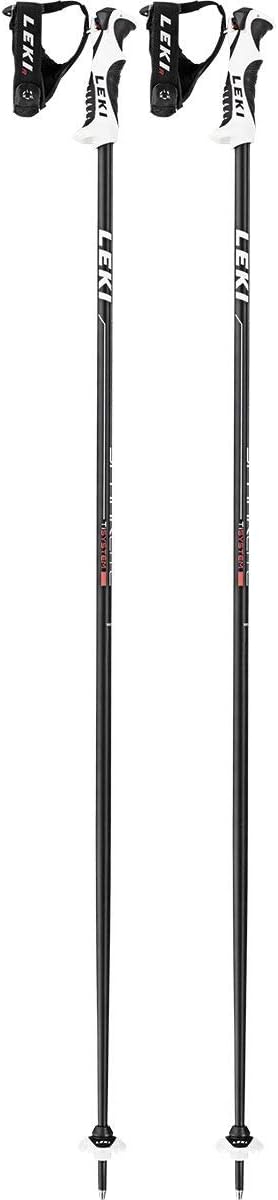 LEKI Spark Lite S Skistöcke 110 cm Schwarz/Anthrazit (Hell)/Weiss/Neonrot, 110 cm Schwarz/Anthrazit