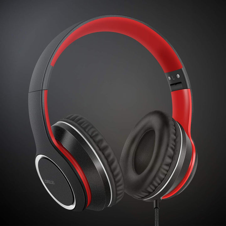 LORELEI X8 Over-Ear-Kopfhörer mit Mikrofon mit 1,45 m verwicklungsfreier Nylonschnur und 3,5-mm-Stec