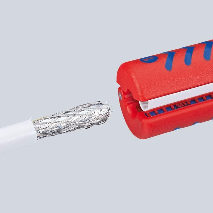Knipex Abisolierwerkzeug für Koaxialkabel universal 100 mm 16 60 100 SB
