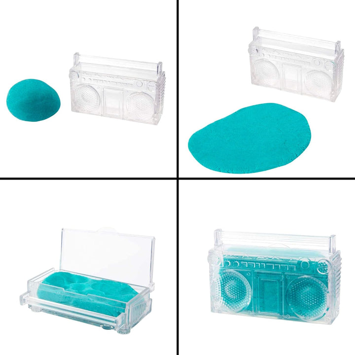 Barbie Color Reveal Totally Neon Fashions Puppe mit blau gesträhnten brünetten Haaren und 25 Überras