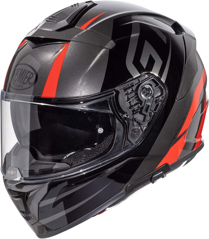 Premier Helm Devil GT 17,GRAU/SCHWARZ/ROT,M