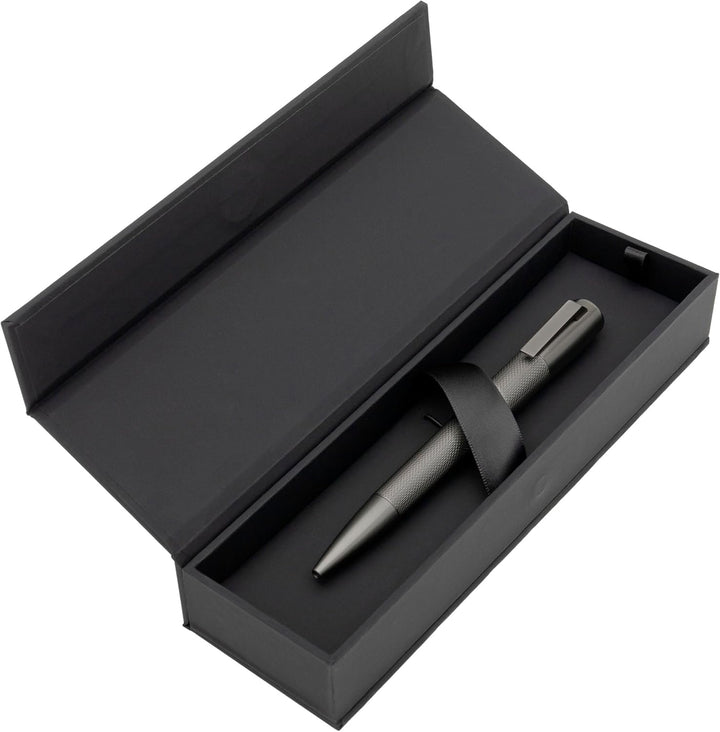 Hugo Boss HSY6034 Kugelschreiber Pure Matte Dark Chrome, 1 Stück (1er Pack) Kugelschreiber Dunkel Ch