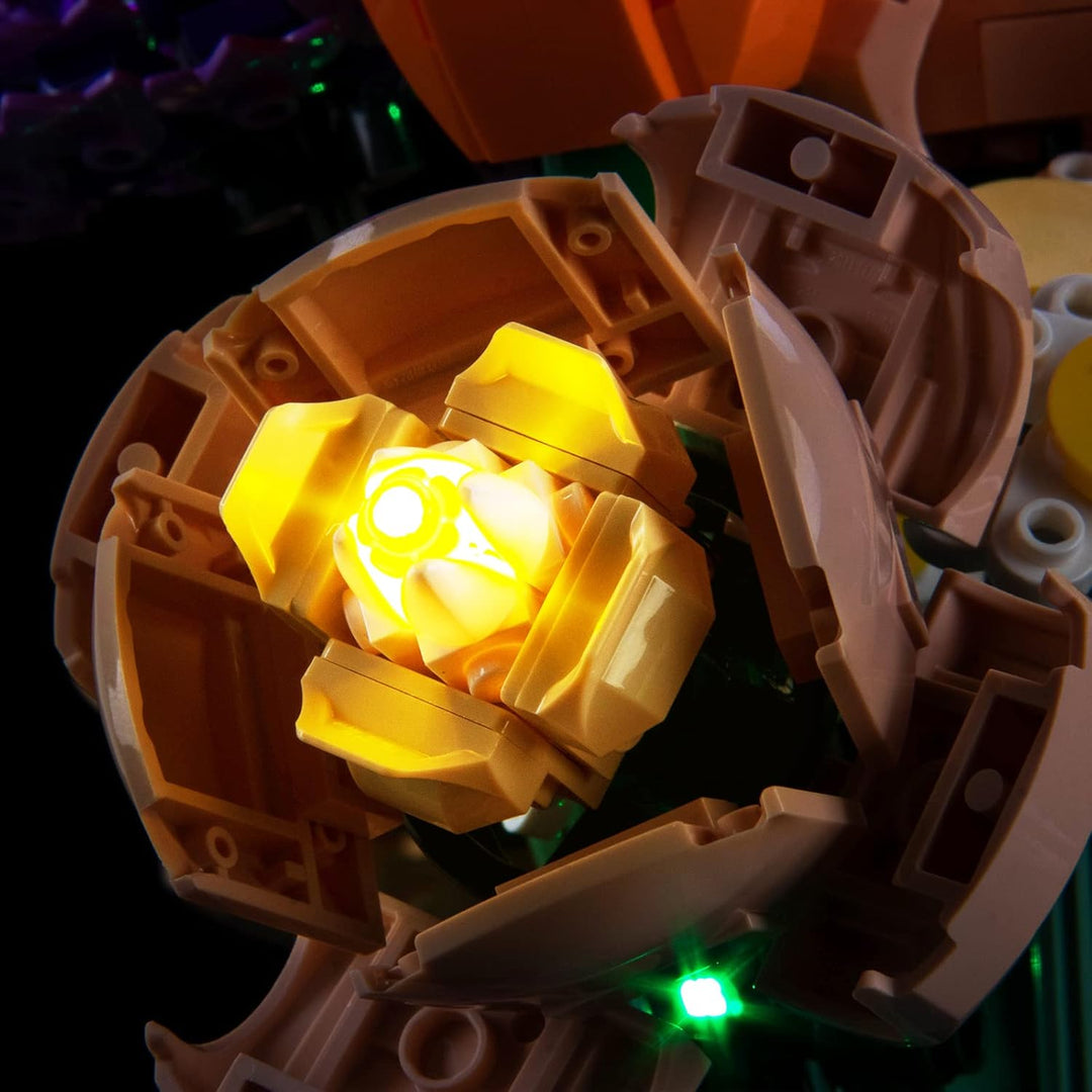 Led Licht Set Kompatibel mit Lego Blumenstrauss, Led Beleuchtungs Set Compatible with Lego 10280 Flo
