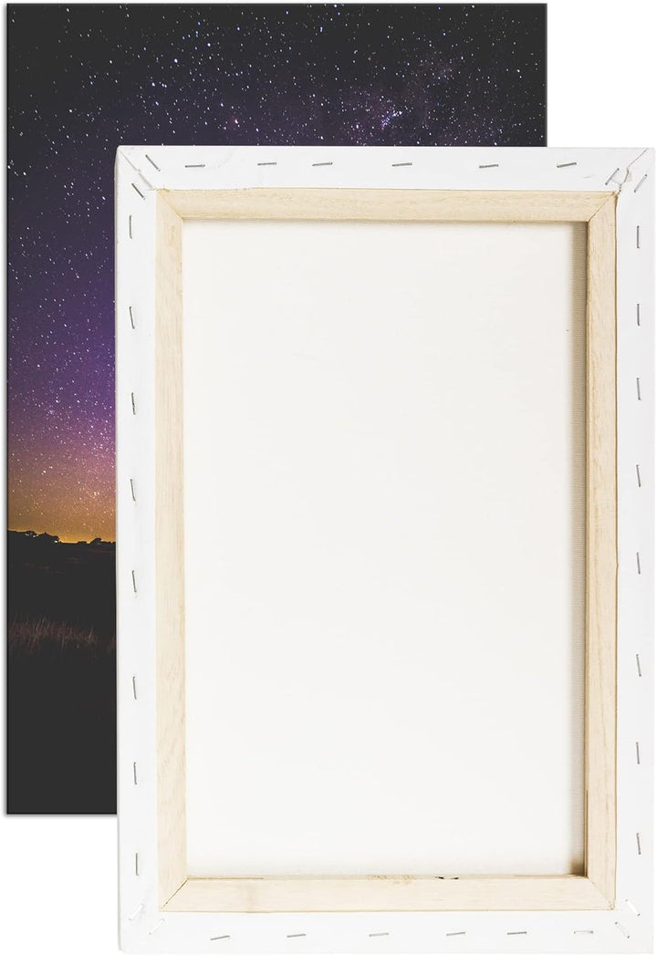 deyoli unsere magische Galaxie am Nachthimmel Format: 80x60 als Leinwandbild, Motiv fertig gerahmt a