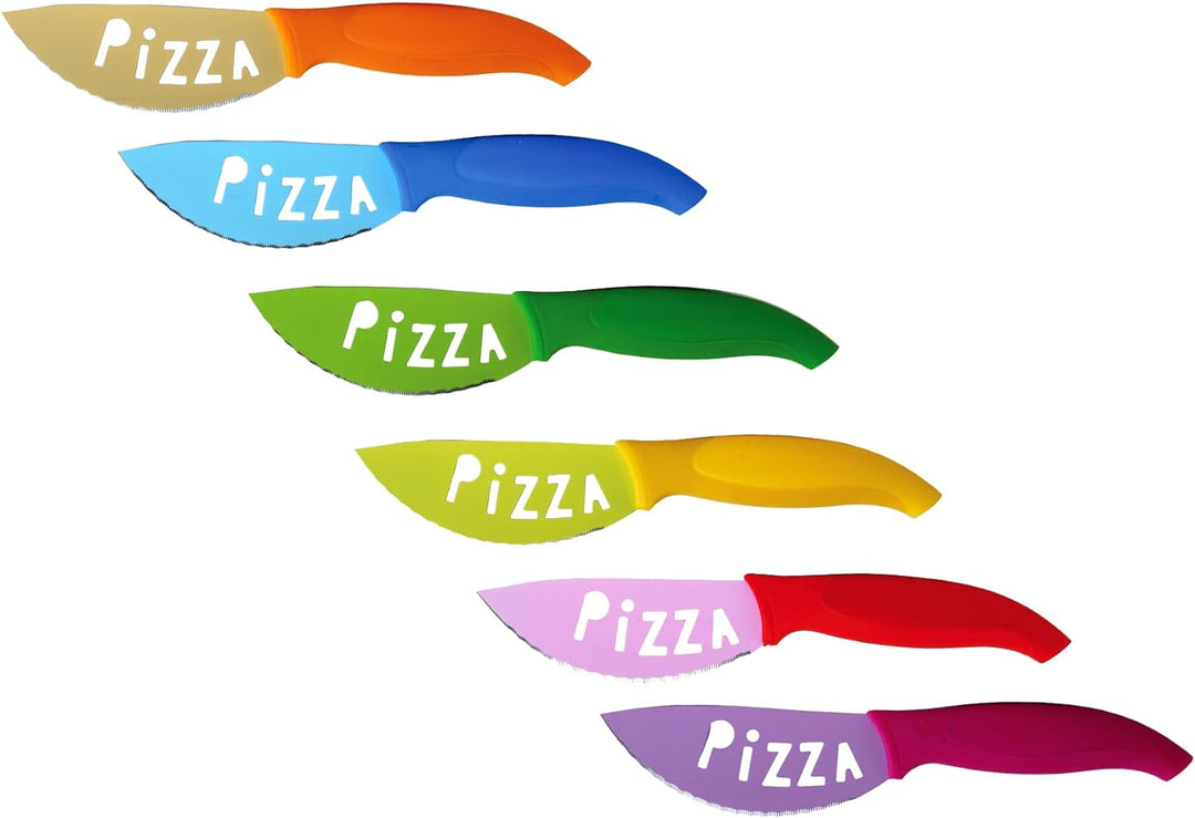 Excelsa Brunch Time Pizzamesser 6er Set mehrfarbig, Pizzamesser