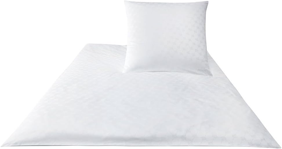 Joop. Bettwäsche-Set aus Baumwoll-Satin, Cornflower 4020 80/80 135/200 bianco 135x200 cm + 80x80 cm