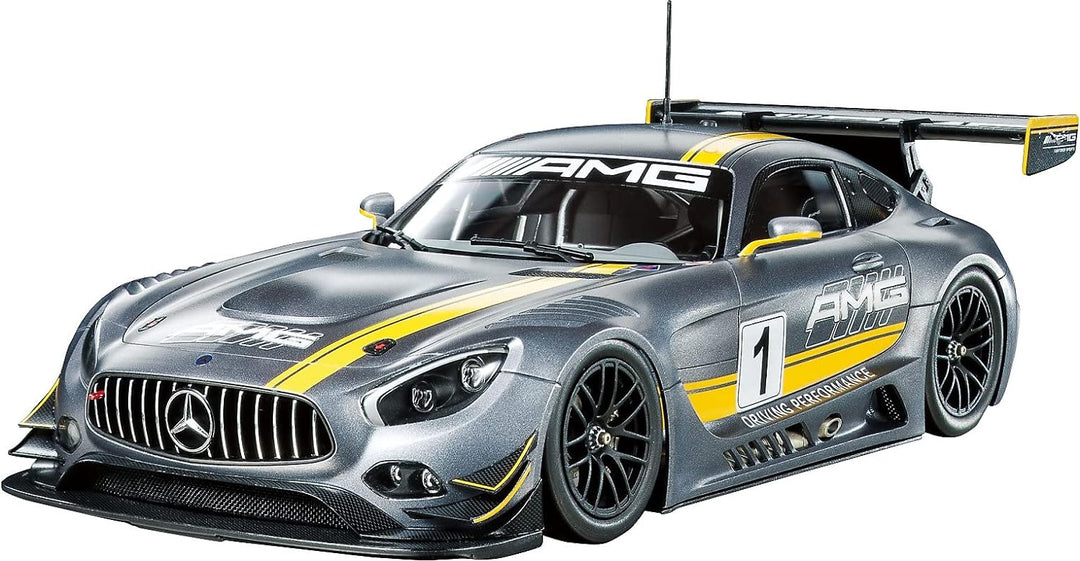 Tamiya 300024345 Mercedes-Benz 1:24 AMG GT3#1-Spielzeug Auto-Kunststoff Modellbausatz-Rennwagen-Spor