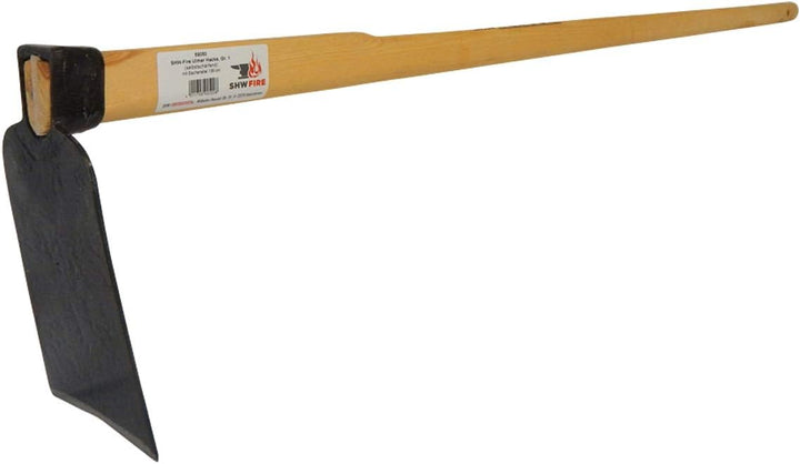 SHW-FIRE Ulmer Gartenhacke - Eschenholzstiel 135cm - Werkzeug für einfaches Gärtnern