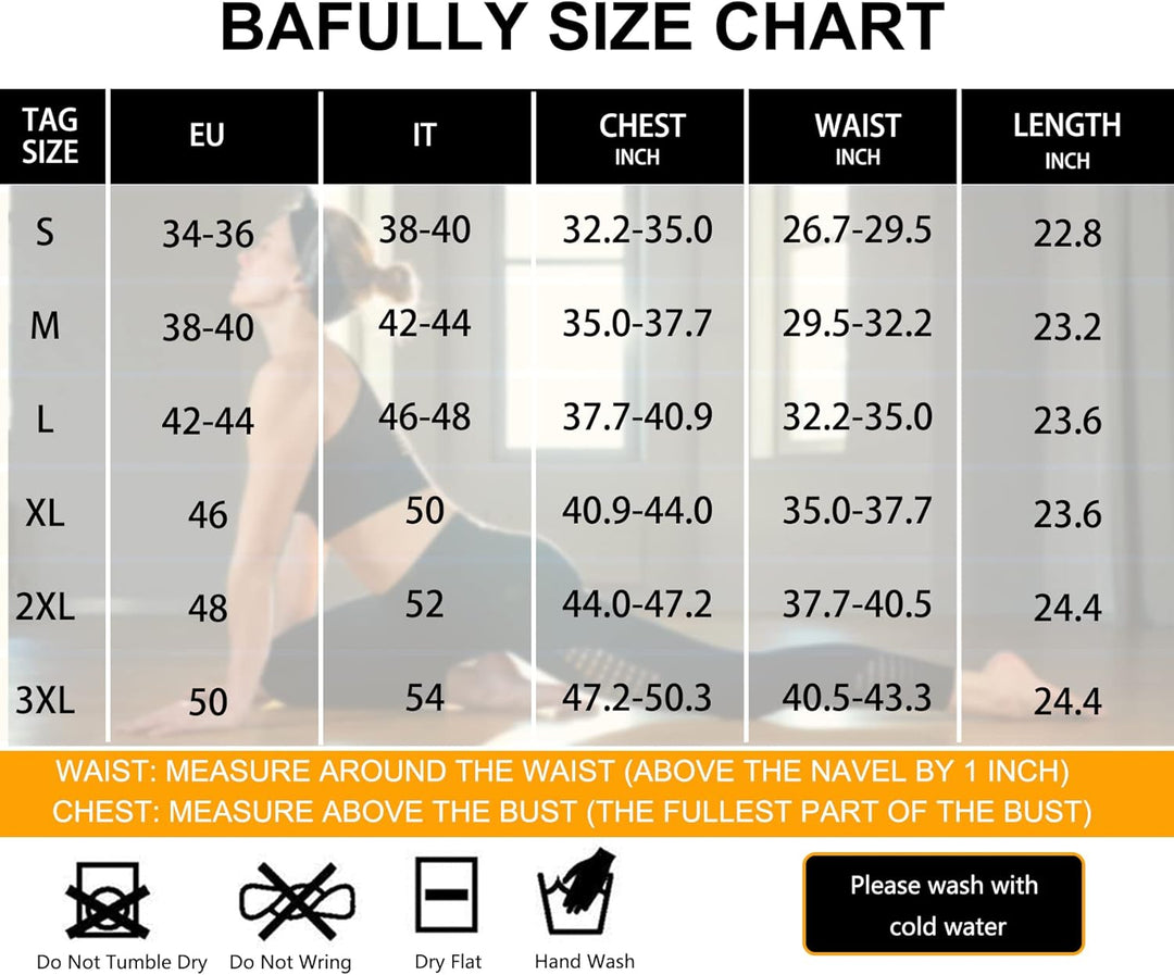 Bafully Sauna Effekt Anzug Lange Ärmel Taille Waist Trainer Fitness Shirt Top Abnehmen Training Kors
