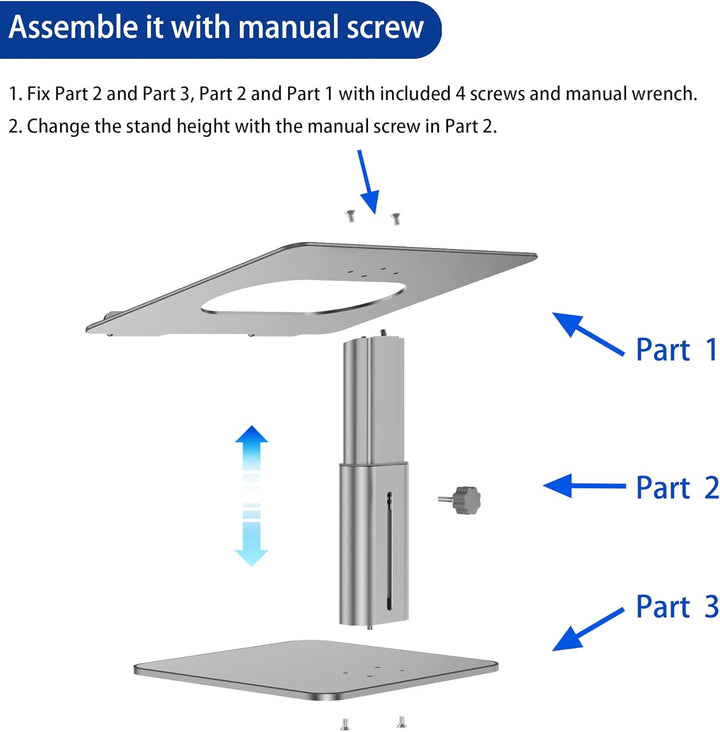 BESIGN LSX6N Laptop ständer, Verstellbarer ergonomischer Notebook-Ständer, Laptop ständer kompatibel