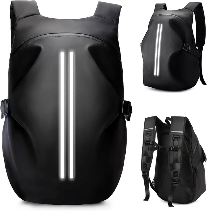 HYC00 Motorradrucksäcke für Herren, wasserdichter Helmrucksack, Motorradzubehör, Laptoptaschen, Reis