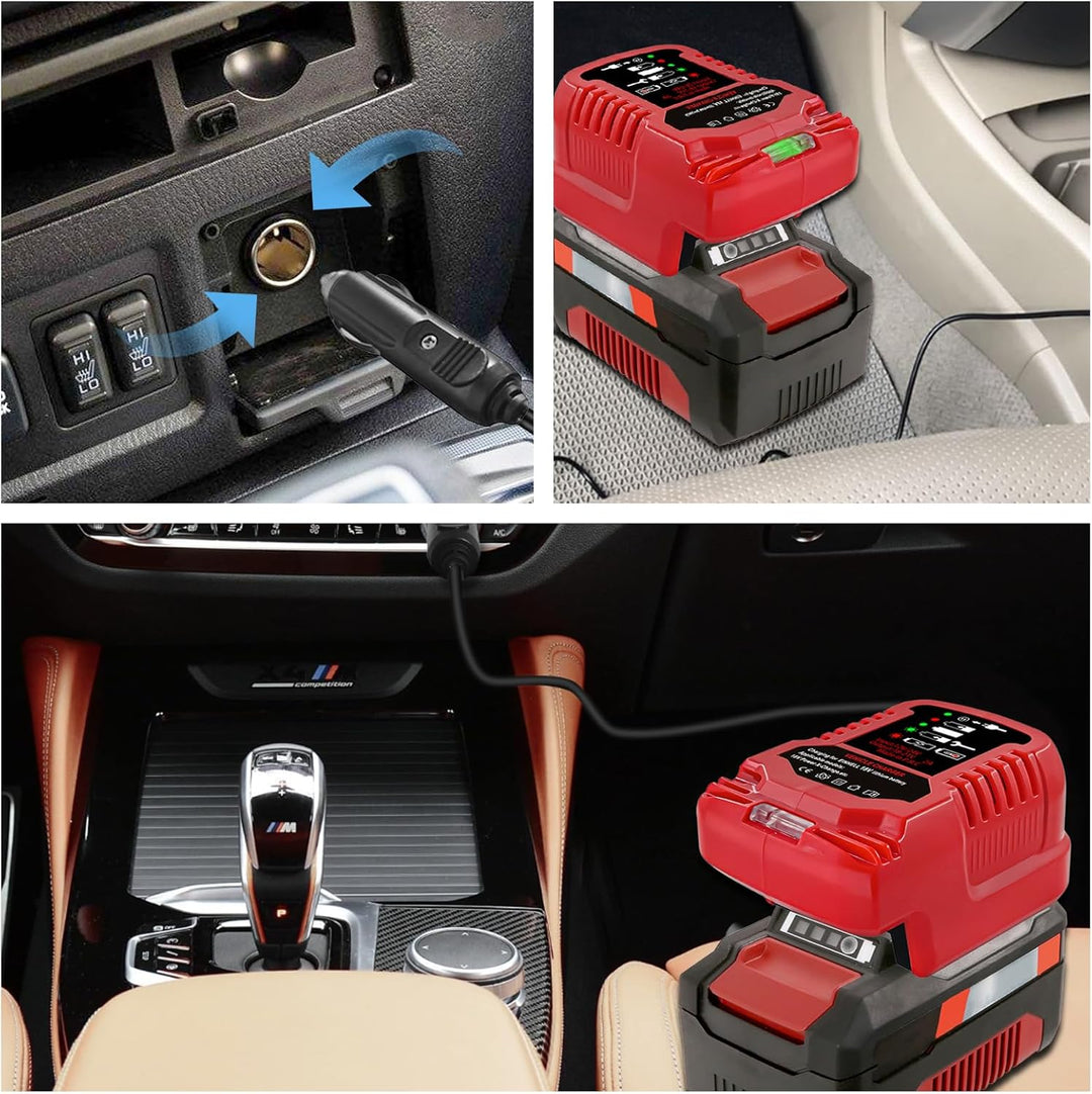 Auto Mini-Ladegerät Passt für Einhell 18V Power X-Change Li-ion Akku, 2A Bequemes Ladegerät für PXC