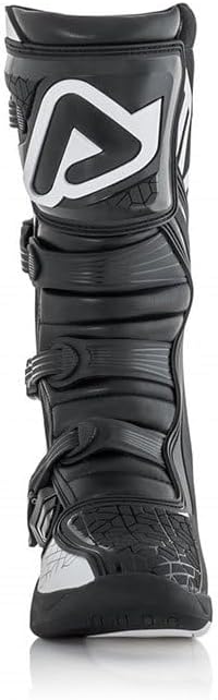 Acerbis Herren X-Team Motorcycle Boot 40 EU Schwarz Weiss, 40 EU Schwarz Weiss