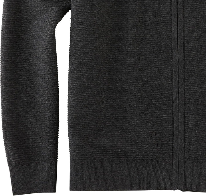 OLYMP Herren Strickjacke Casual Strick,Uni,Regular fit M Anthrazit 67, M Anthrazit 67