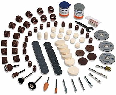 Dremel SC724 EZ SpeedClic Mehrzweck Zubehörset (150 Dremel Zubehören zum Schleifen, Schneiden, Schär