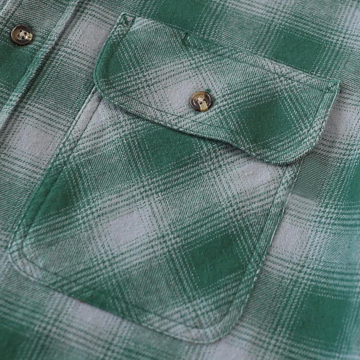 Dubinik® Flanellhemd Herren Button Down Kariert Baumwollhemd Freizeithemd Hemd Herren Langarm mit Zw