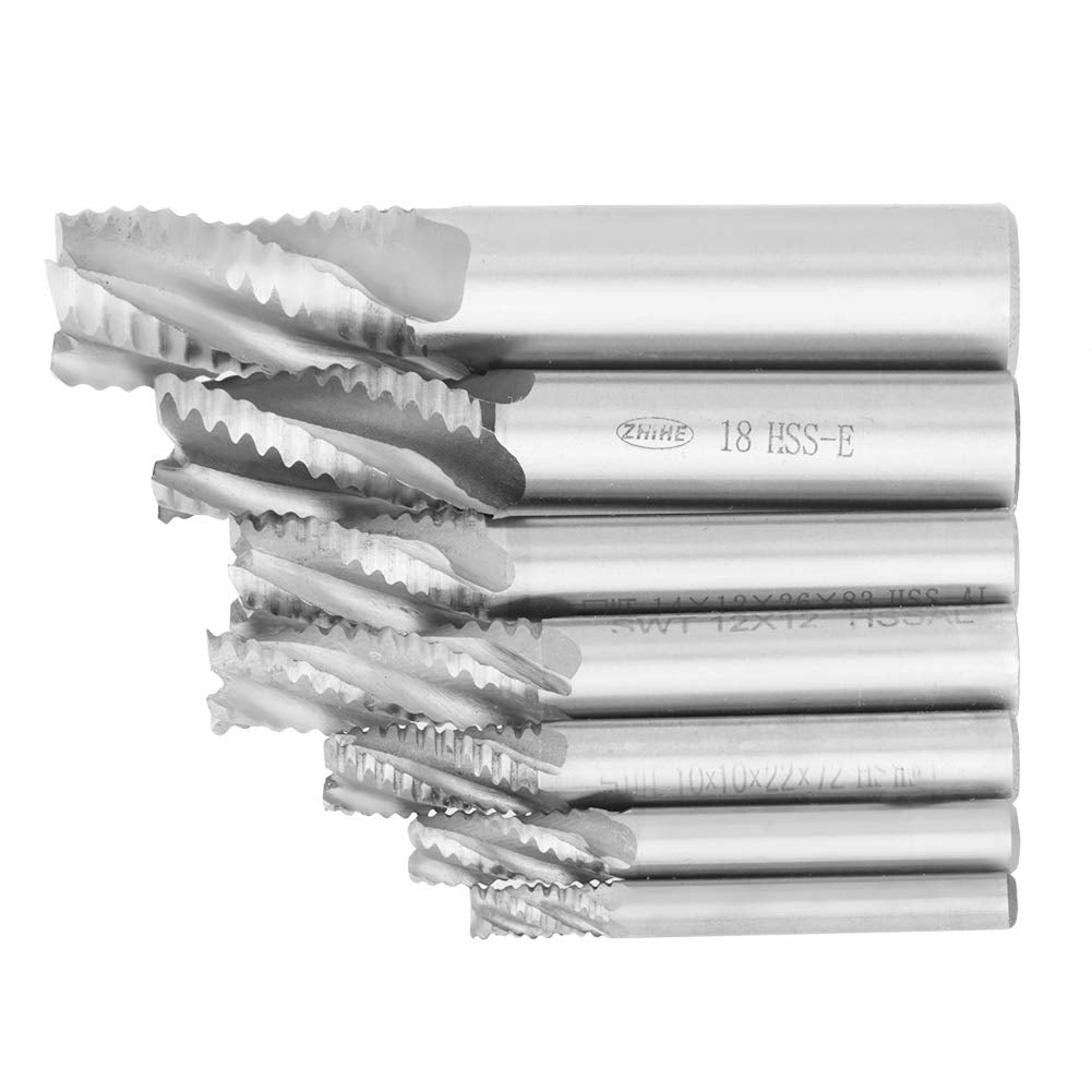 4 Nuten Schaftfräser M6 M8 M10 M12 M14 M18 M20 HSS Schruppen Spanbrecher Fräser M6 8 10 12 14 18 20,