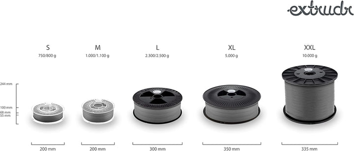 extrudr® XPETG MATT ø1.75mm (1kg) 'WEISS' - 3D Drucker Filament - Made in Austria - höchste Qualität
