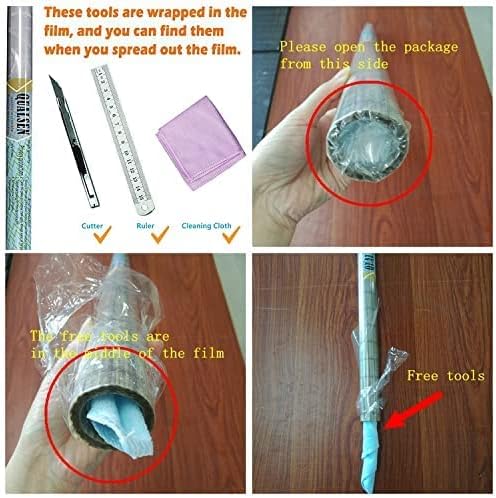 Qualsen Fensterfolie Selbsthaftend Blickdicht Sichtschutzfolie Fenster Milchglasfolie Klebefolie Fen