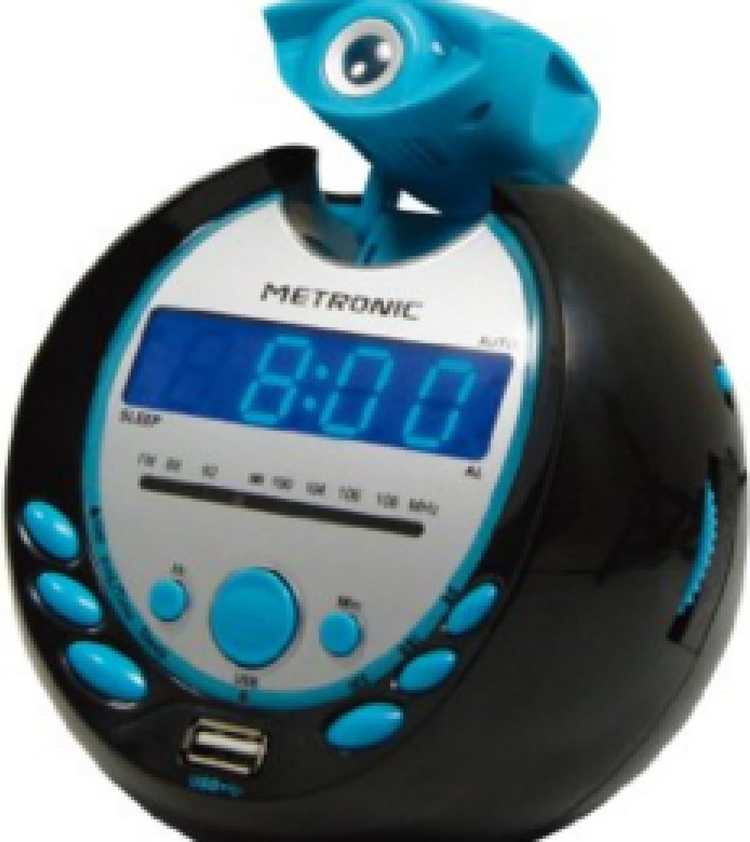 Metronic 477016 Radiowecker blau/schwarz, blau/schwarz