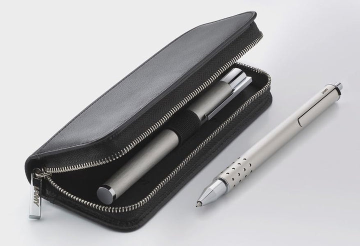 LAMY A 403 Lederwaren – Hochwertiges Kalbsleder-Reissverschlussetui 859 in der Farbe Schwarz - Für z