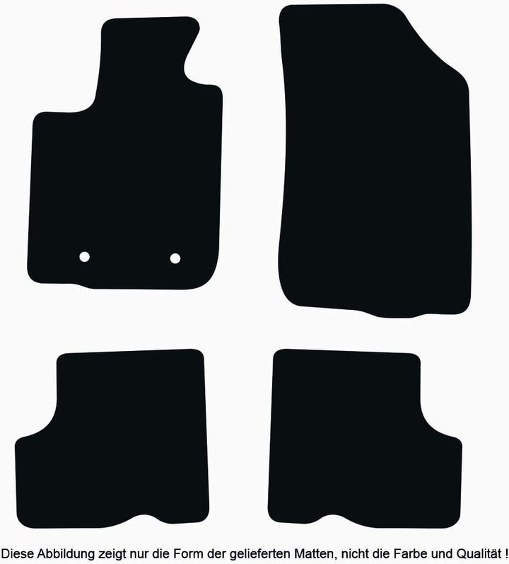 Bär-AfC Auto Fussmatten Exklusiv passend für Dacia Duster 4x2 4x4 Phase II 2014-2018, Autoteppiche V