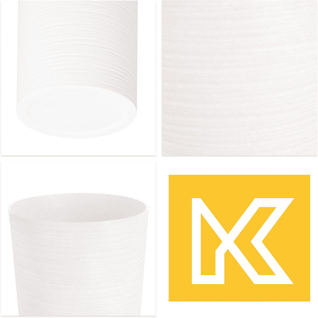 KADAX Blumentopf mit Holzspänen, eleganter Übertopf mit herausnehmbarer Einlage, Blumentopfschutz fü