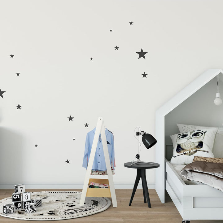 Relaxdays Kleiderständer Kinder, Standgarderobe, HxBxT 99x64,5x42,5 cm, Kleiderstange & Ablage, Kind