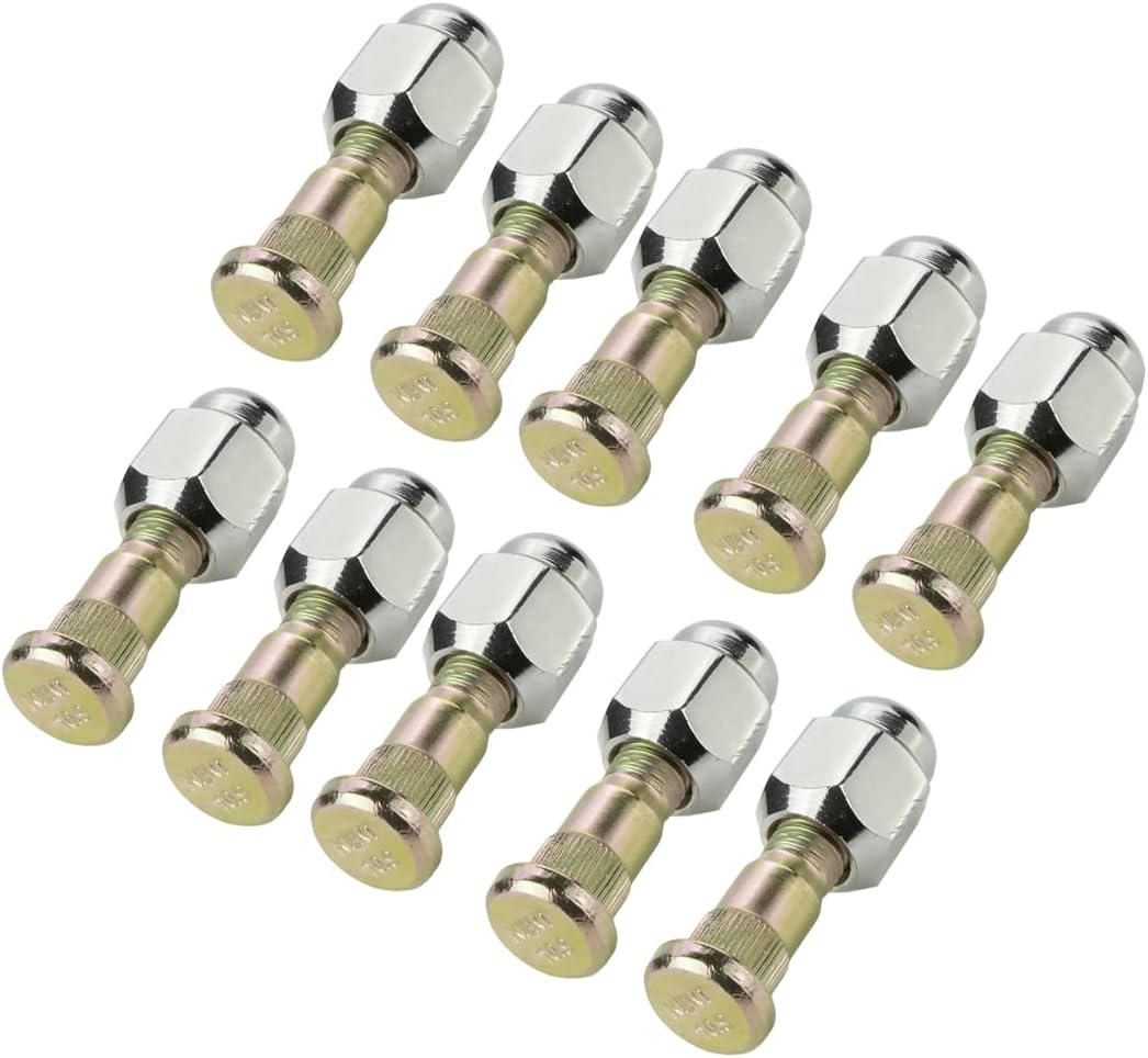 LST 10x UNIVERSAL RÄNDELBOLZEN MIT RADMUTTER - M12x1,5 x 57mm *NEU*