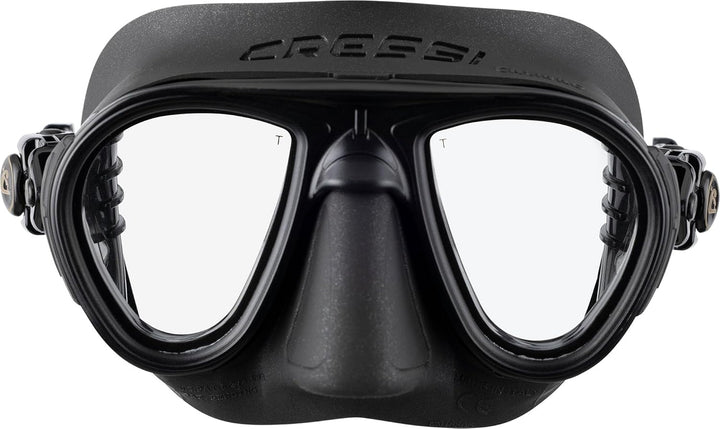 Cressi Calibro Tauchmaske Schwarz/Schwarz, Schwarz/Schwarz