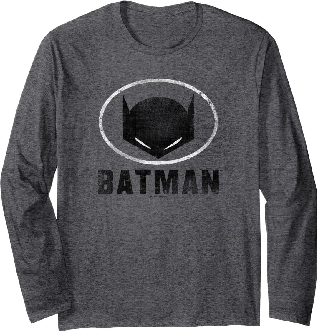 Batman Mask in Oval Langarmshirt