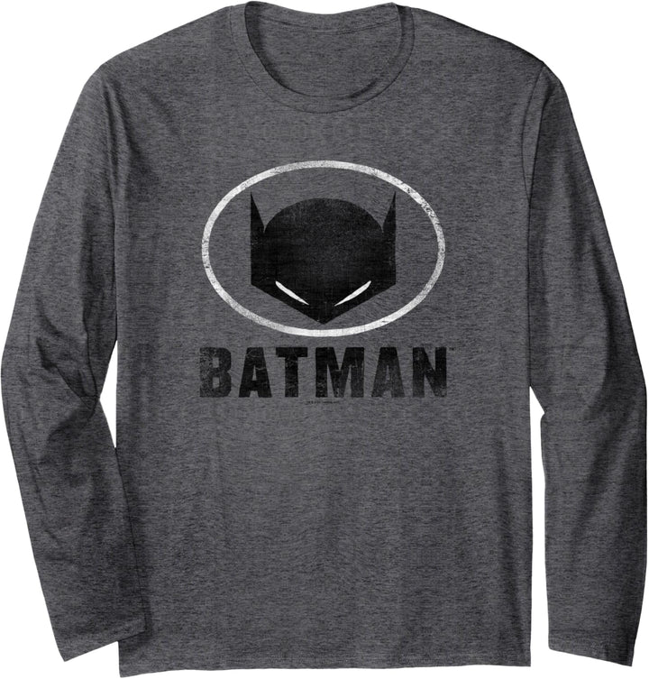 Batman Mask in Oval Langarmshirt