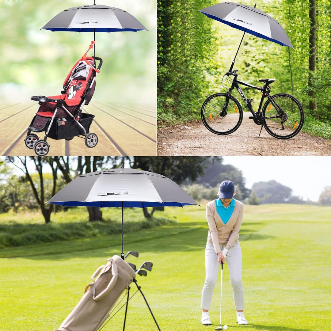 G4Free 62/68/72 Inch UV-Schutz Winddicht Sonnen- und Regenschirm Golfschirm Autorisches Öffnen Doppe
