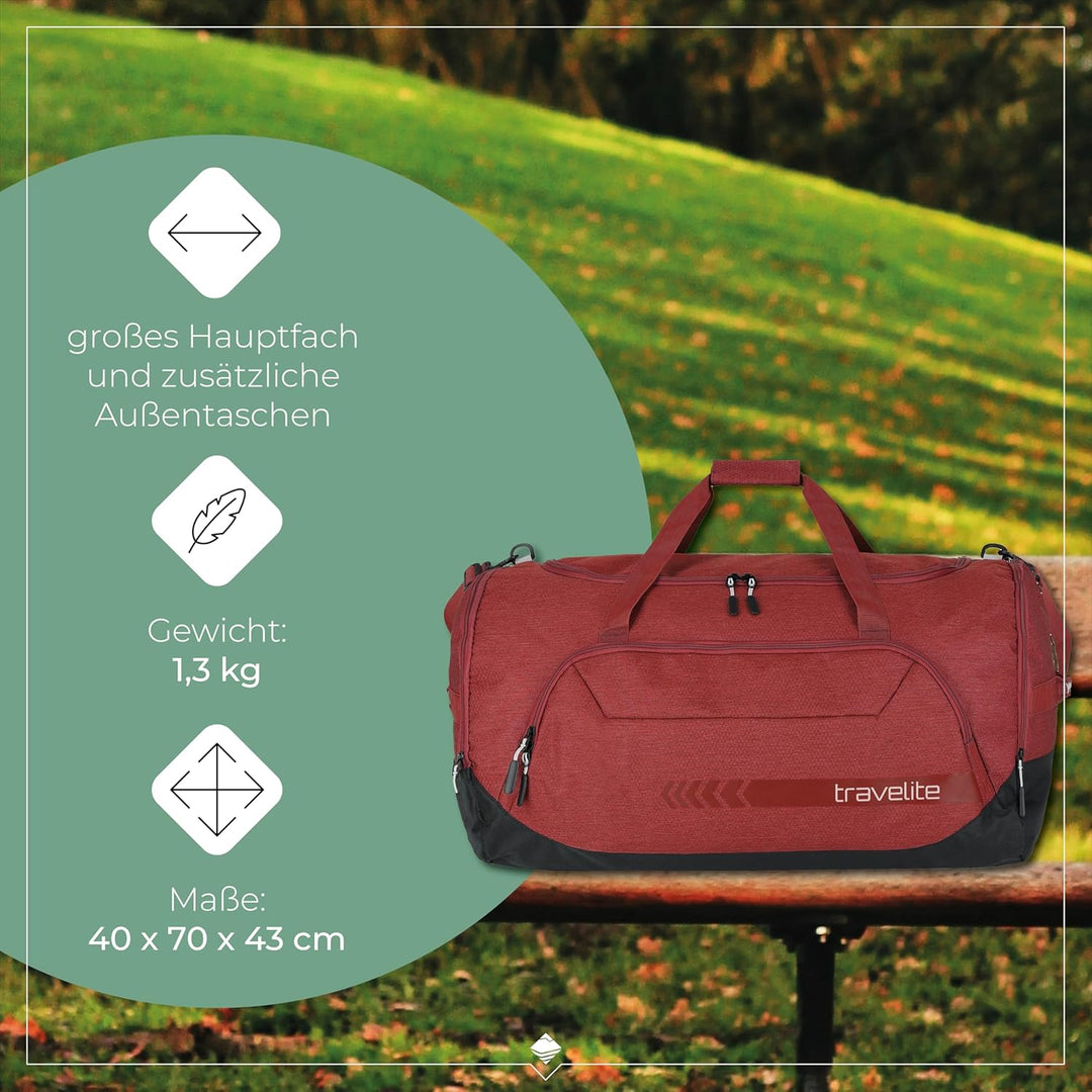 travelite grosse Reisetasche Grösse XL, Gepäck Serie KICK OFF: Praktische Reisetasche für Urlaub und