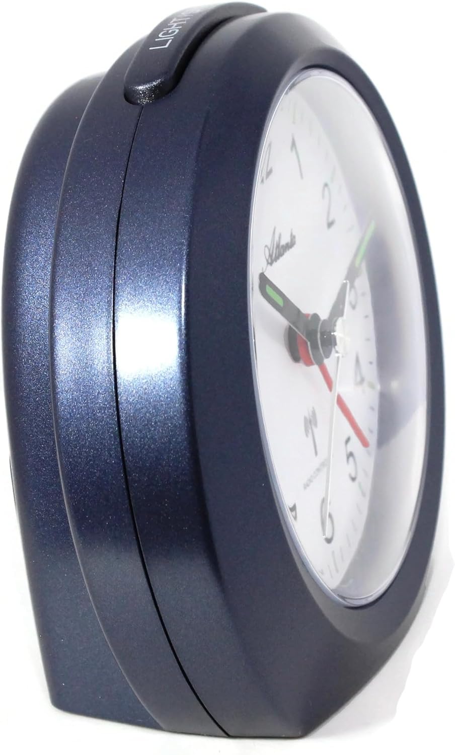 Funkwecker ohne Ticken mit Licht Snooze Leuchtzeiger Analog - 1856/5 (Blau), Blau