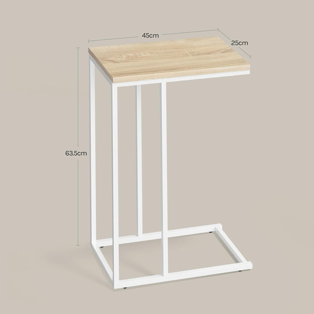 WOLTU Beistelltisch 2er Set Kaffeetisch Couchtisch Sofatisch Nachttisch Betttisch Laptoptisch, Geste