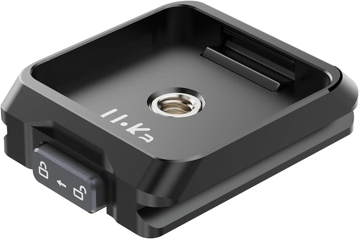 ULANZI UKA03 Quick Release Base, Schnellkupplungssockel mit 1/4' Schraubgewinde für Dreibein, Einbei