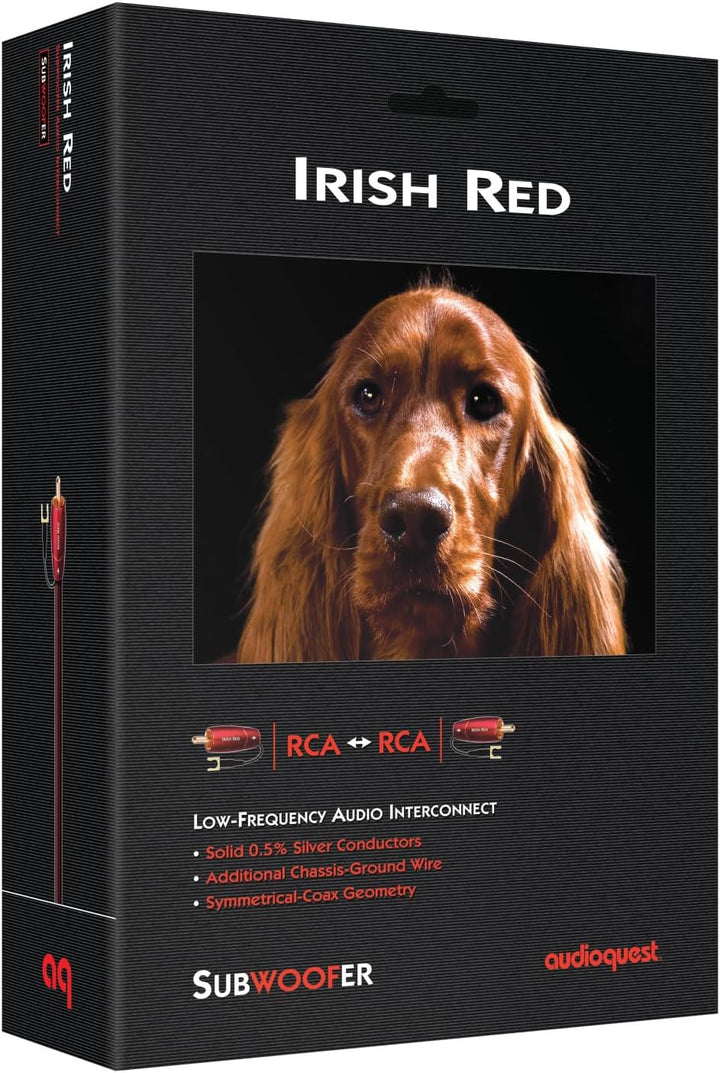 AudioQuest 8 m Irish Red RCA Audiokabel schwarz - Audiokabel (RCA, RCA, 8 m, Schwarz)
