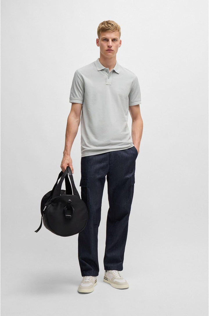BOSS Herren Prime Polohemd S Silver 043, S Silver 043