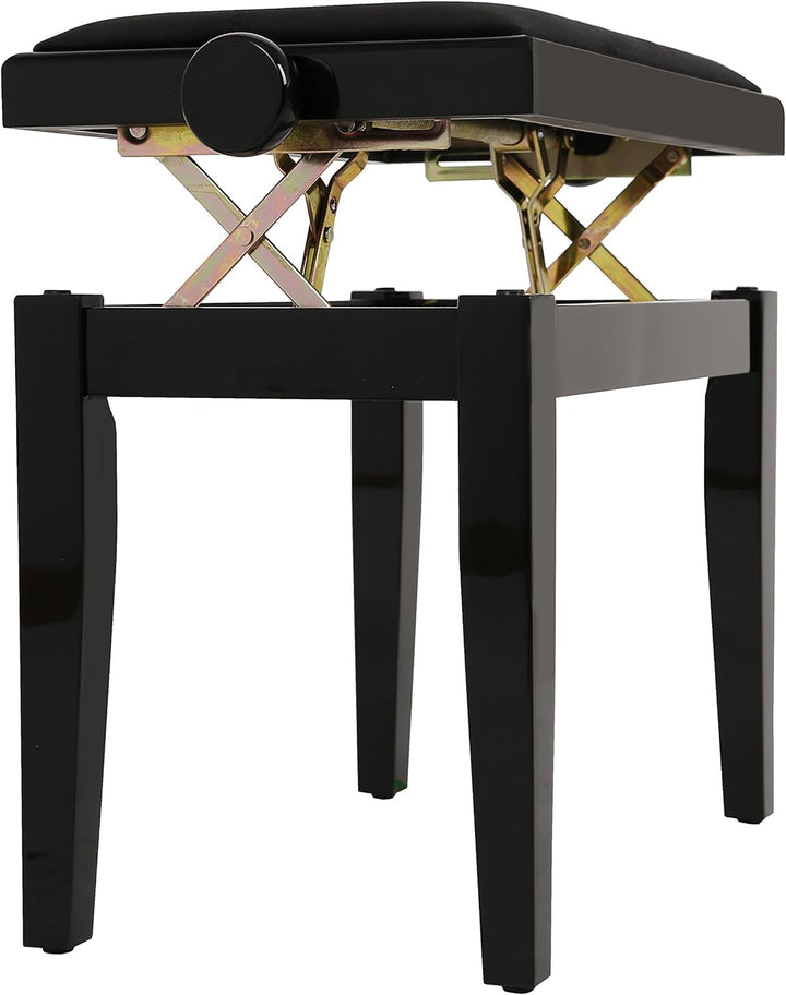 GEWA Pianobänke, Pianostuhl Deluxe schwarz hochglanz Schwarz Hochglanz Deluxe, Schwarz Hochglanz Del