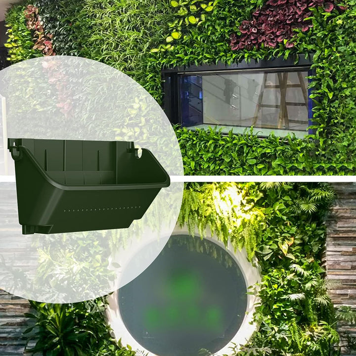 CEIEVER Hängende vertikale Wand Pflanze, Vertikaler Garten Pflanzenwand mit 4 Taschen Wandmontierter