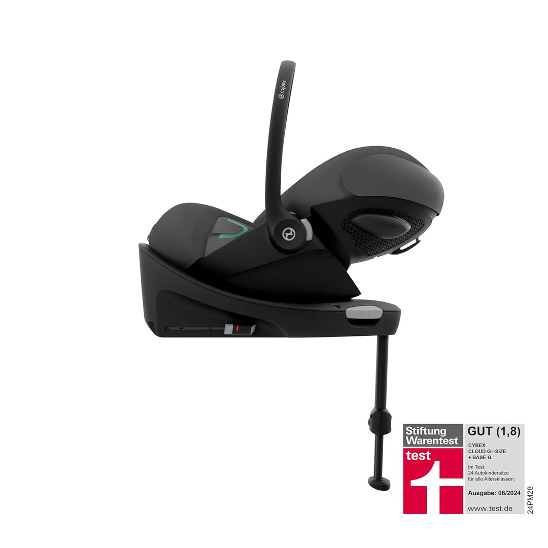 CYBEX Gold Babyschale Cloud G i-Size Plus und ISOFIX Basis Base G, Inkl. Neugeboreneneinlage, Ab Geb