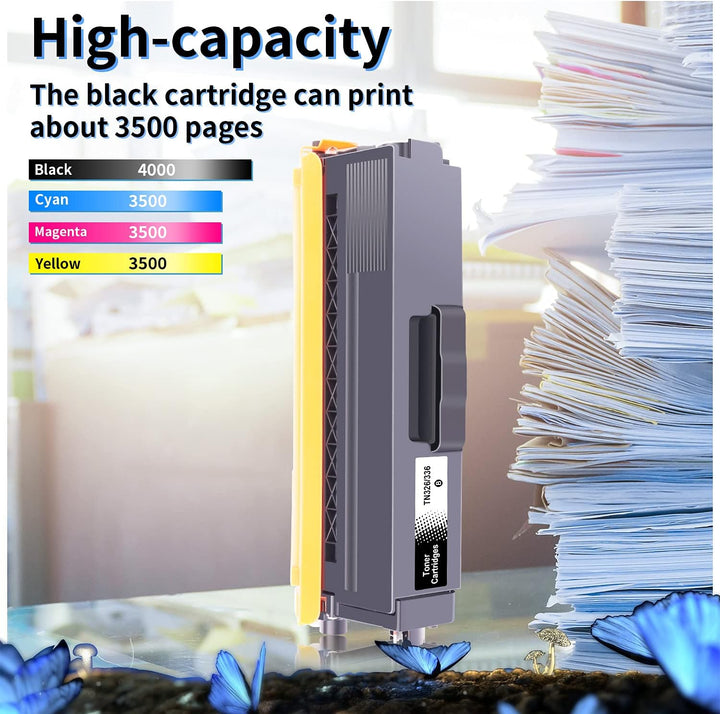 5x LOSMANN Toner Kompatibel für TN-336 TN-326 für Brother DCP-L8400CDN DCP-L8450CDW HL-L8250CDN HL-L