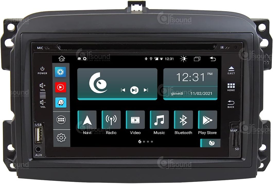 Costum fit Autoradio für FIAT 500L Old DVD Android GPS Bluetooth WiFi Dab USB Full HD Touchscreen Di