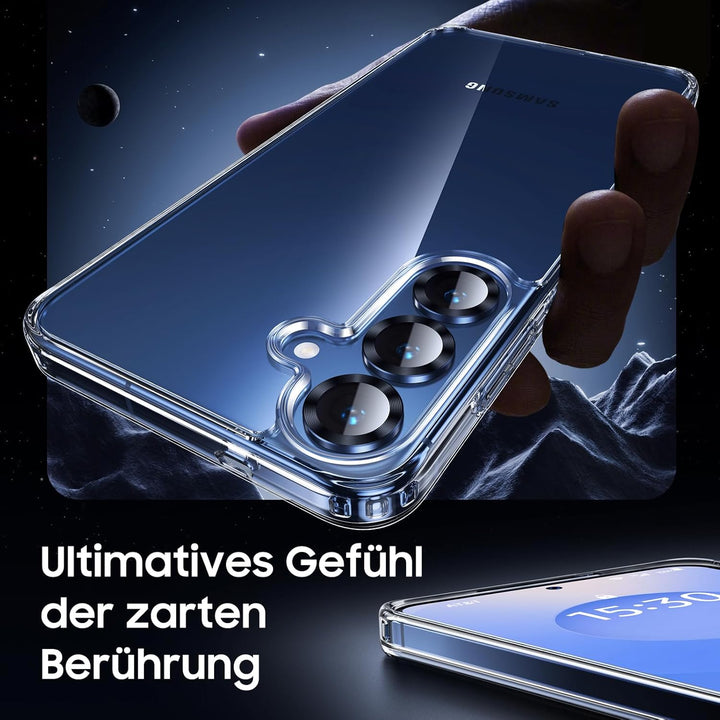UniqueMe für Samsung Galaxy S25 Hülle - Handyhülle für Samsung S25 Case, 5 in 1 Set Rundumschutz Sch