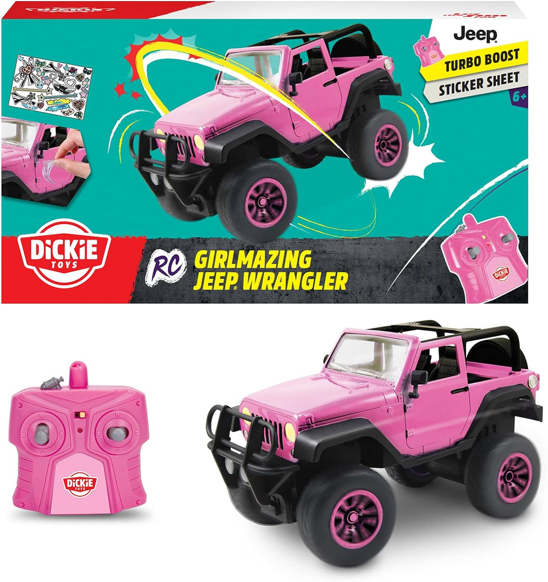 Dickie Toys – RC Girlmazing Jeep Wrangler – ferngesteuertes Auto, RC Auto, Spielzeugauto mit 2-Kanal