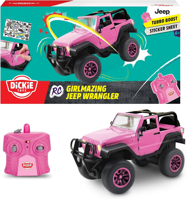 Dickie Toys – RC Girlmazing Jeep Wrangler – ferngesteuertes Auto, RC Auto, Spielzeugauto mit 2-Kanal
