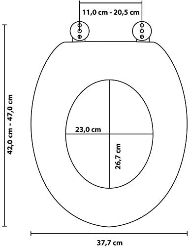 WC Sitz, viele einfarbige WC Sitze zur Auswahl, hochwertige und stabile Qualität aus Holz (Gelb), Ge