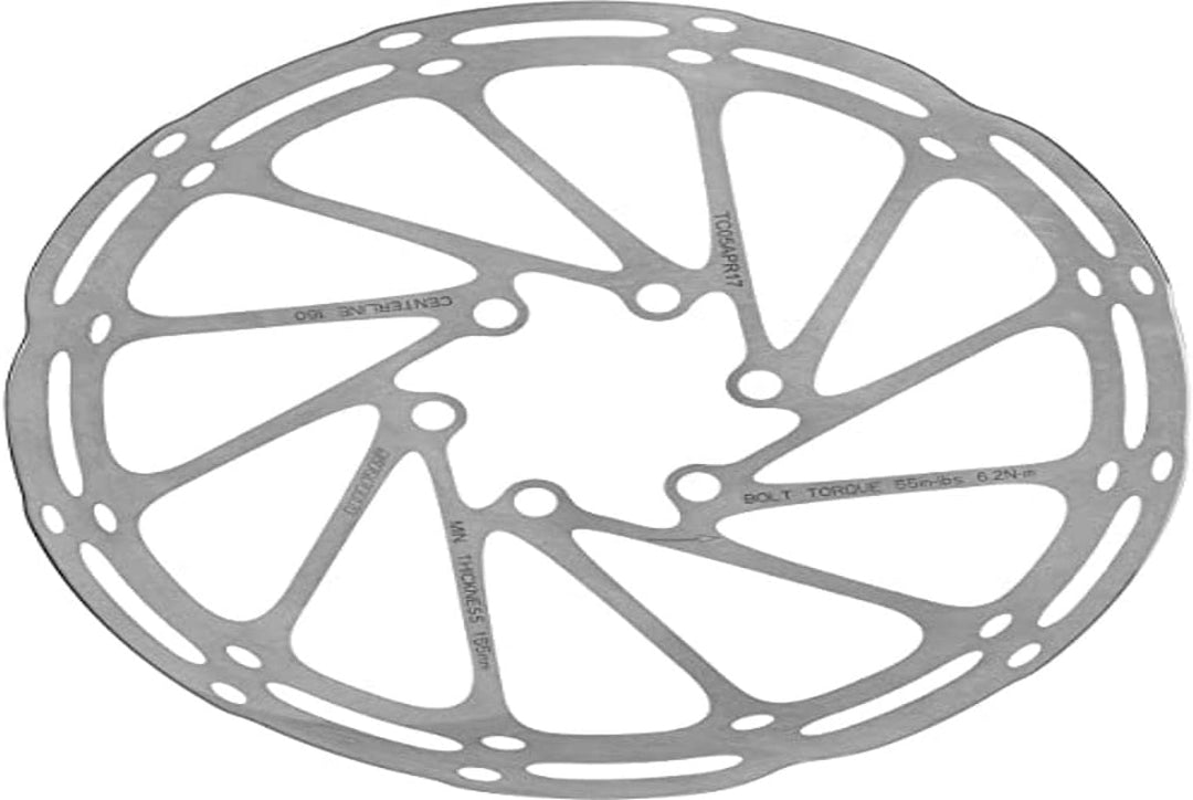 Sram Unisex – Erwachsene Rotor Centerline Bremsscheibe, grau, 220mm, 220mm